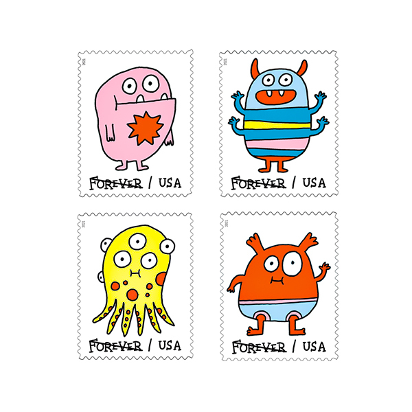 Message Monsters 2021 - USPS Forever Stamps