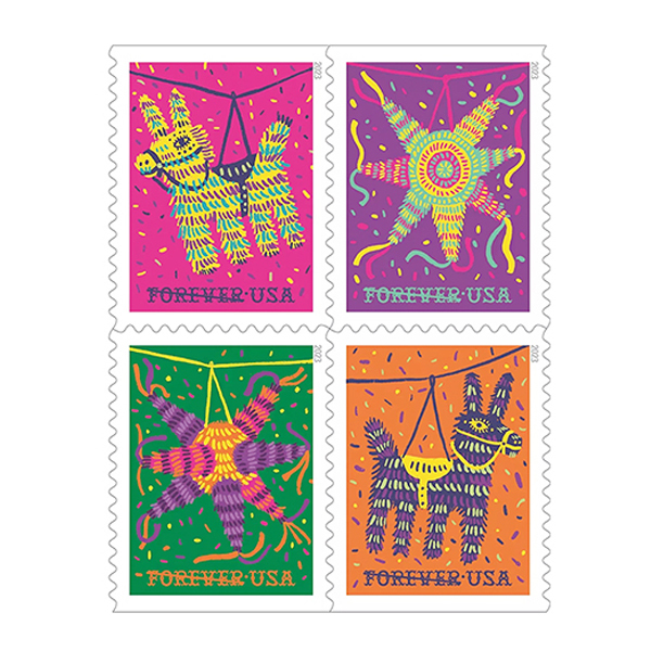 Piñatas! 2023 - USPS Forever Stamps