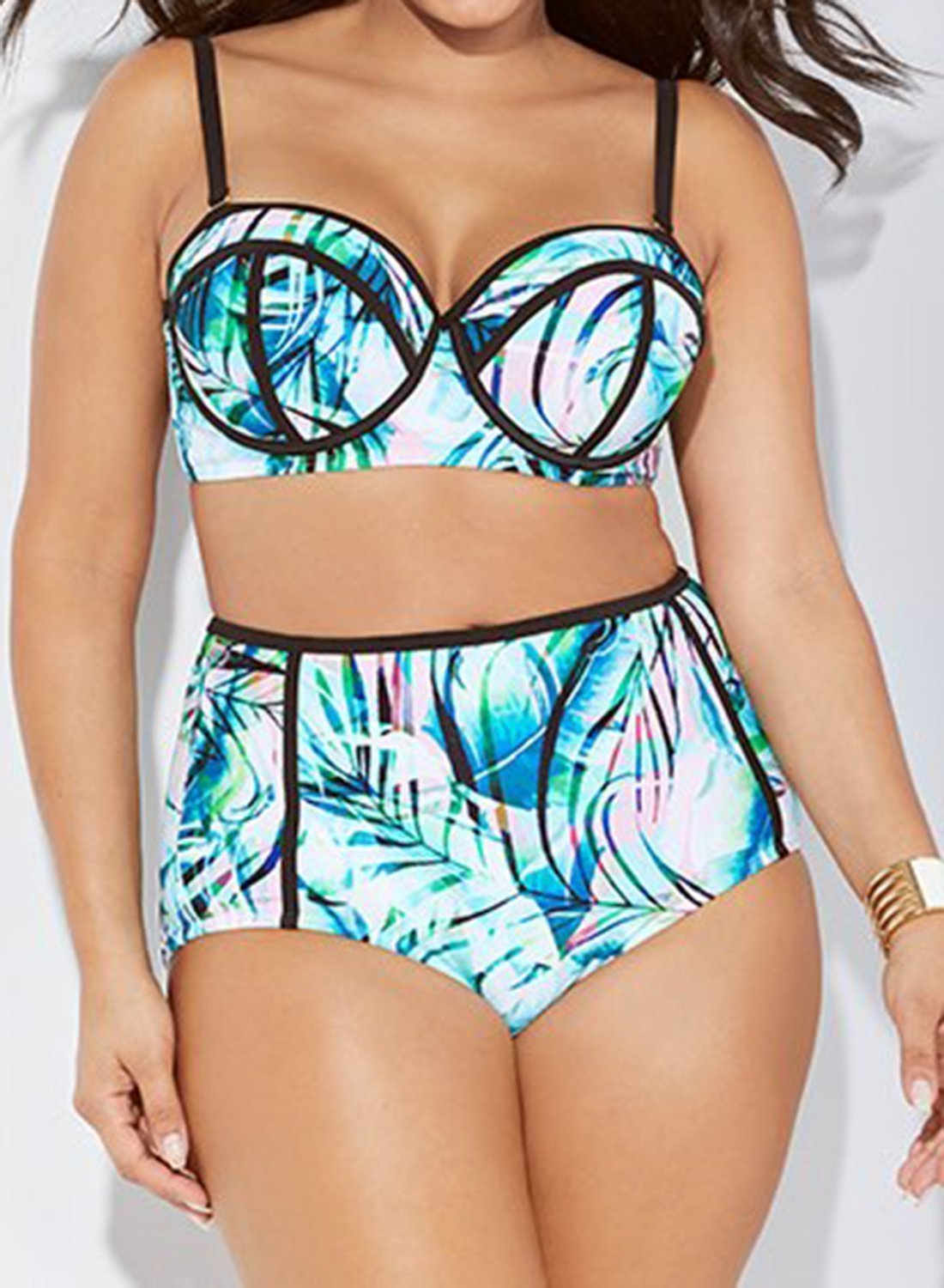 MADAME OCEAN GROVE UNDERWIRE HIGH WAIST BIKINI SET