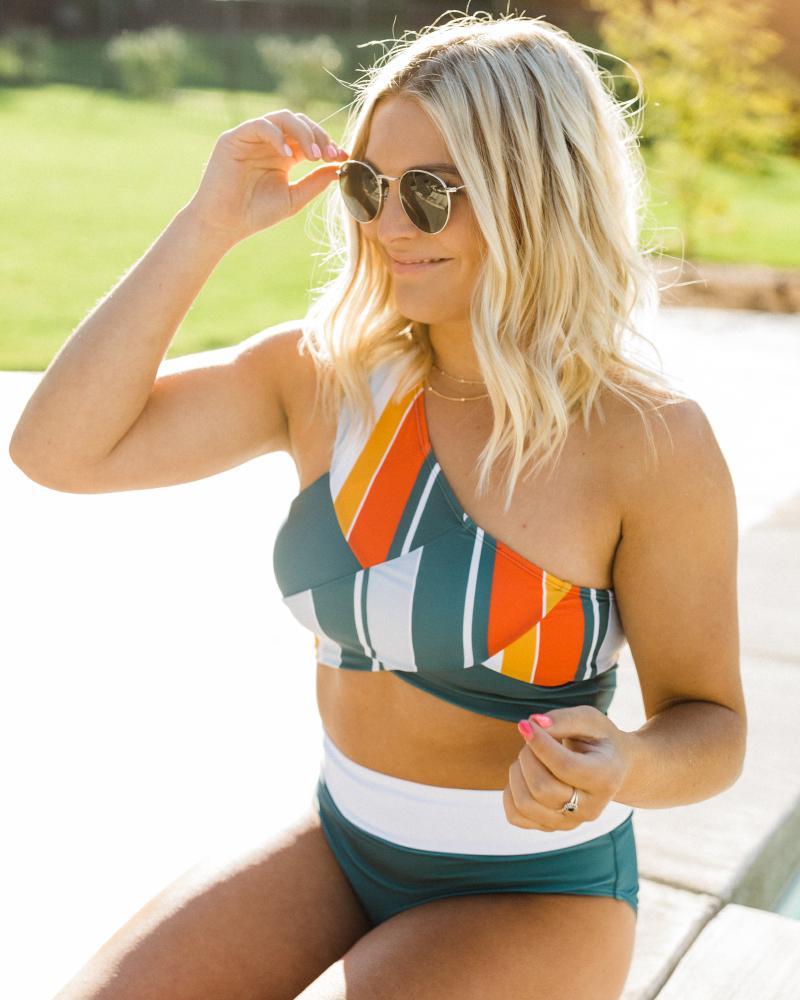 Cayman Patchwork Crop Bikini Set