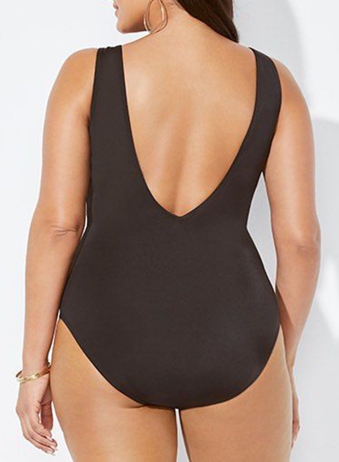 VERGE PLUNGE SURPLICE ONE PIECE SWIMSUIT