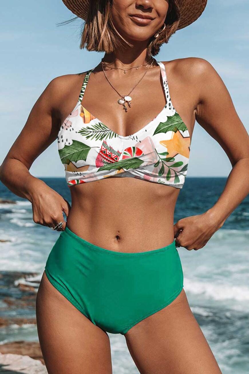 Christmas Leaf Bikini Set
