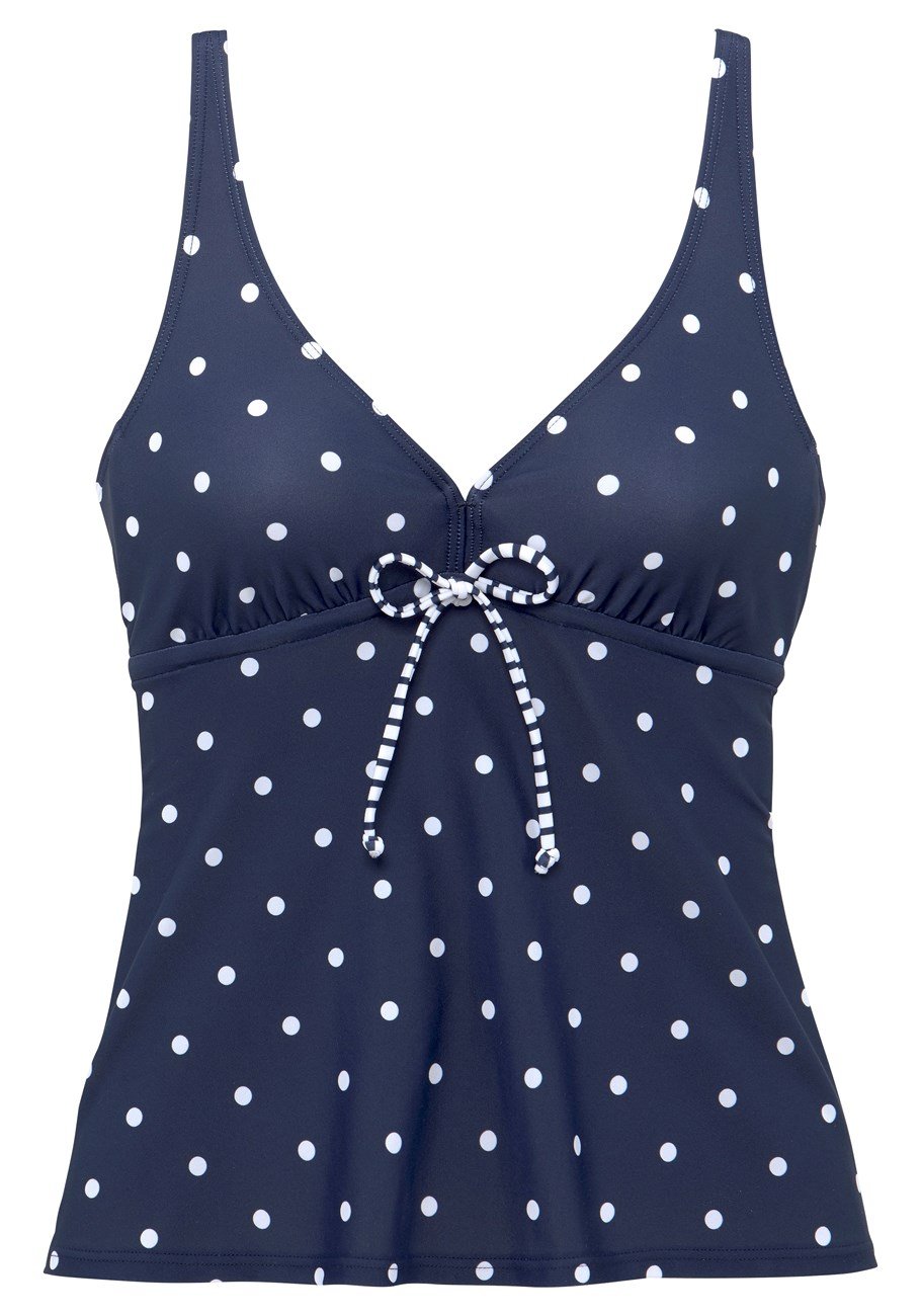 Navy Polka Dot Tankini Set