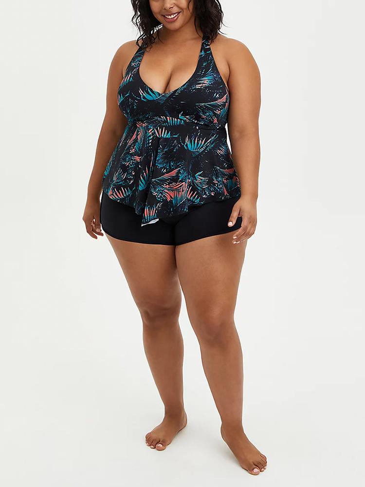 PALMS HANKY HEM SWIM TANKINI SET
