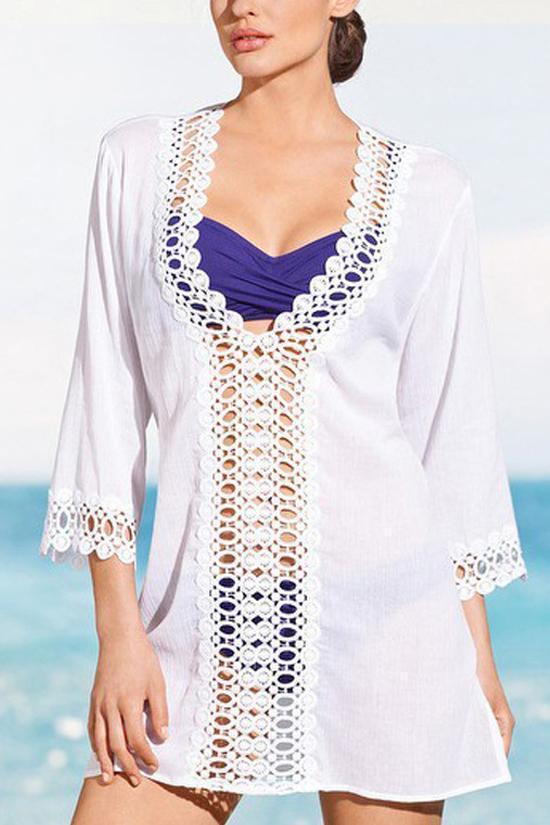 Plunging Tunic Cover Up