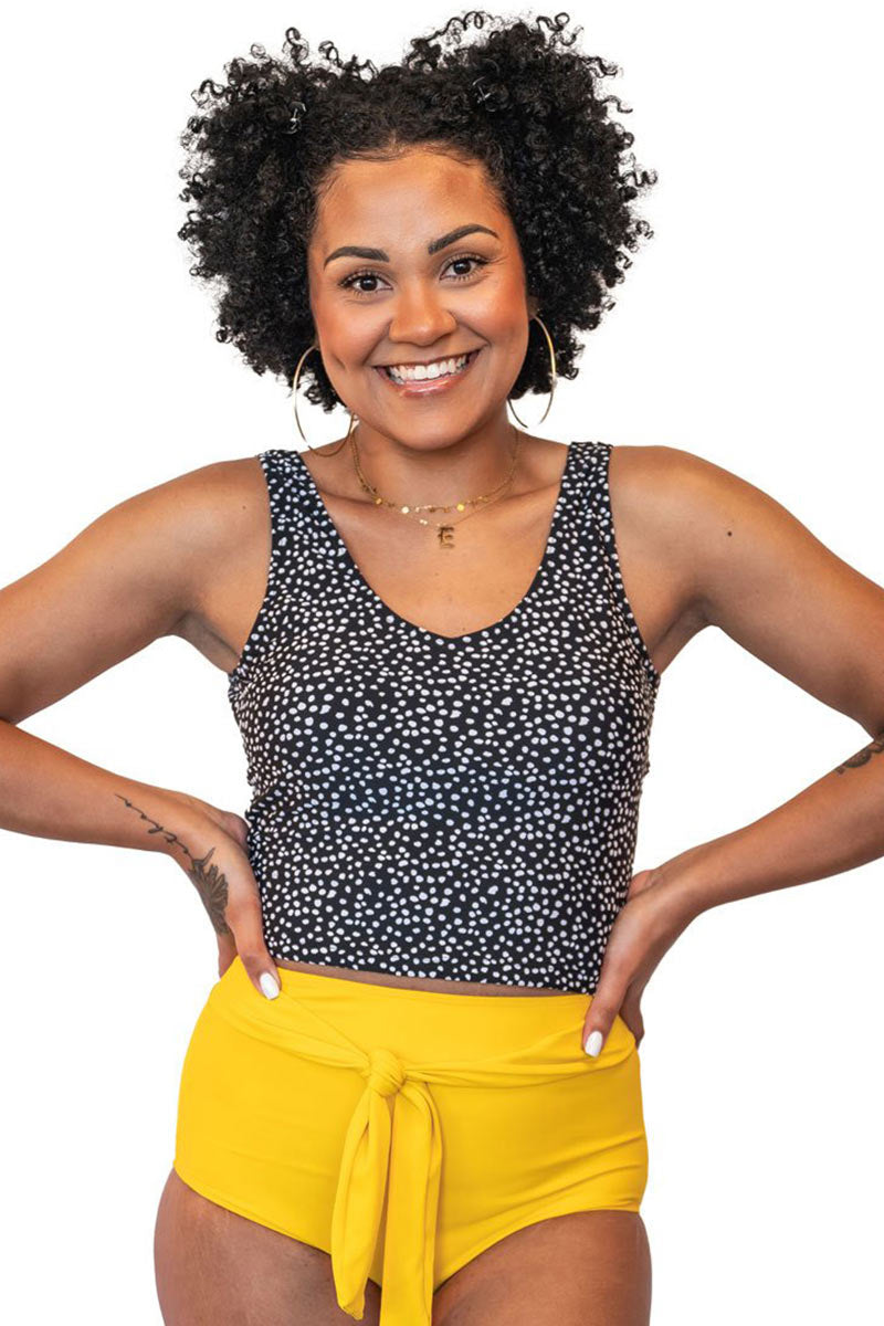 V NECK TANKINI SET