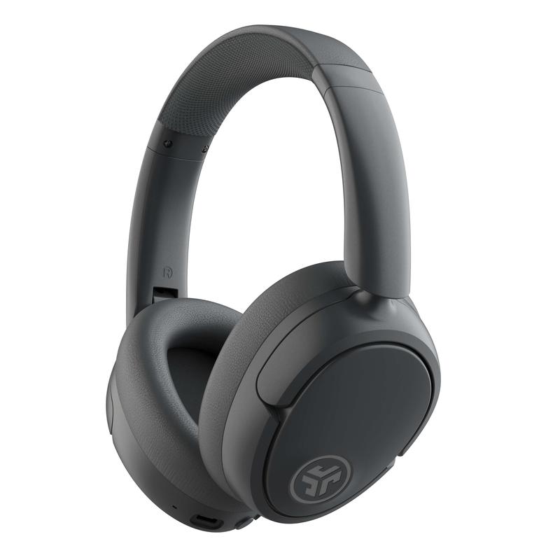 JLab JBuds Lux Active Noise Cancellation Wireless Bluetooth Headphones, Custom EQ, Over-Ear, Be Aware Safety Mode. Foldable, iPhone / Android