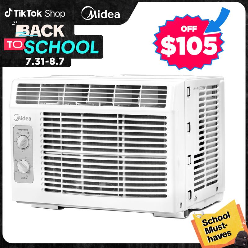 5,000 BTU EasyCool Small Window Air Conditioner - Cool up to 150 Sq. Ft. with Easy-to-Use Mechanical Controls and Reusable Filter, Back to School, Gift, Perfect for Small Bedroom, Living Room, Home Office, Deals for you Days, gift