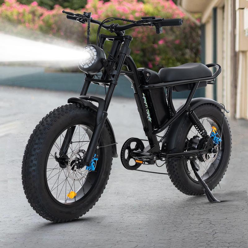 DRIFT.SLIDE 1500W Peak Power Electric Bike for Adults, 28 MPH 60 Miles Electric Moped Style Bike, 420.8 Ah UL 2849 Removable Ba8V ttery, 7 Speed 20