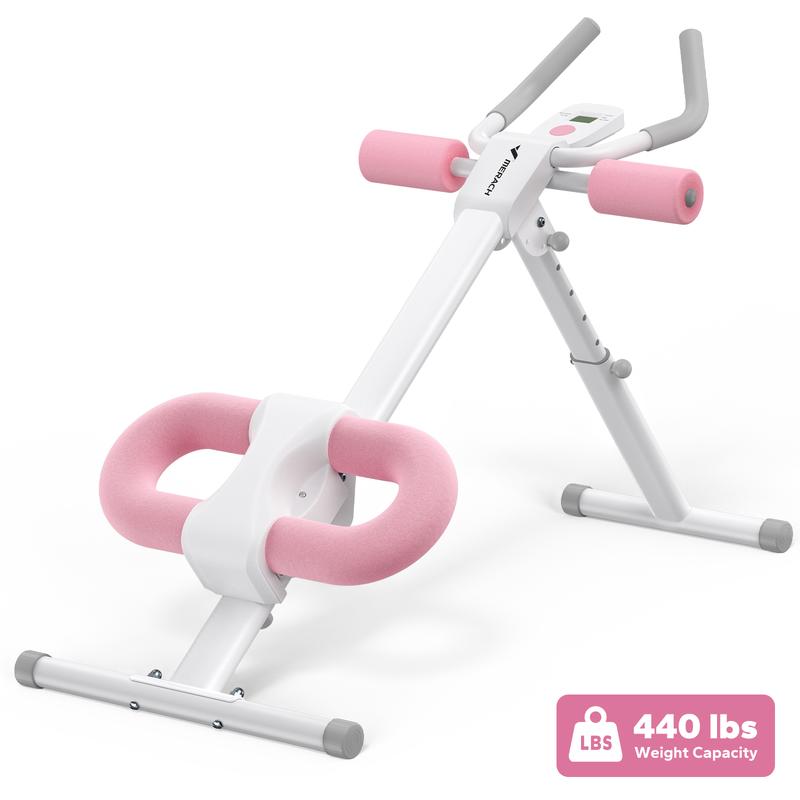 MERACH Adjustable Ab Trainer Machine with LCD Monitor, Foldable Ab Exercise Machine for abs, Arm, Leg, Buttocks Shaper, Core & Ab Trainer at Home Gym for Women, Workout Equipment, dealsforyoudays