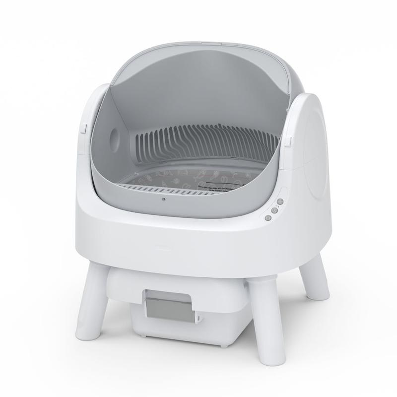 PetPivot AutoScooper 11 Open-Top Self-Cleaning Cat Litter Box,Odor-Free Waste Disposal includes Trash Bags