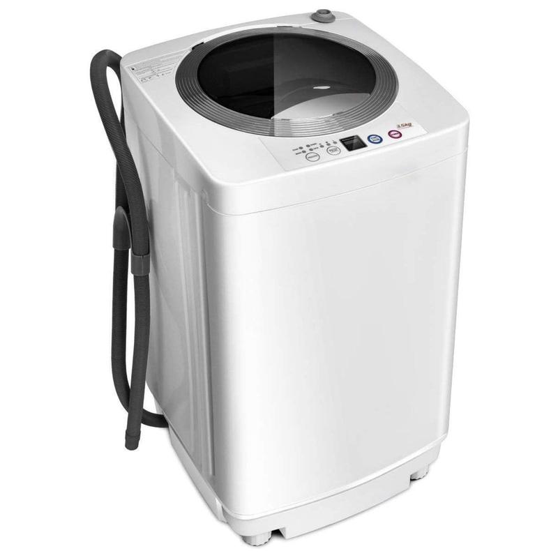 Costway Portable Washing Machine, Full Automatic Washer and Dryer Combo, Compact Laundry Washer Spinner for Apartment Hotel Furniture RV Dorm-Deals for You Days