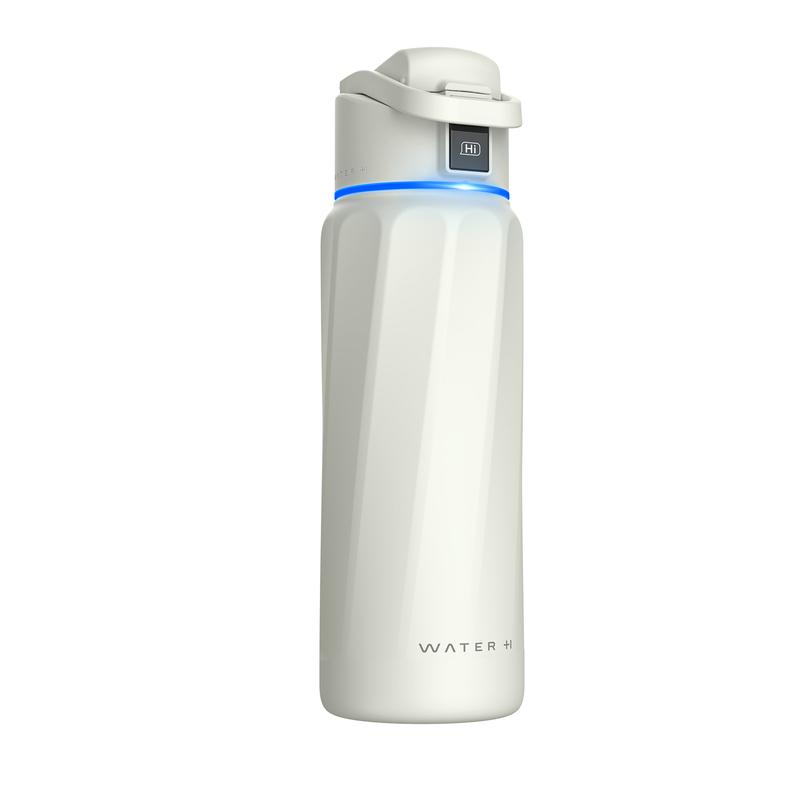 WATERH Boost Smart Water Bottle with APP - Insulated Stainless Steel Flask, Water Intake Tracker & Hydration Reminder, Portable Vacuum Thermal Cup, Wide Mouth Water Bottle for Travel & Gym, Ideal for Gift
