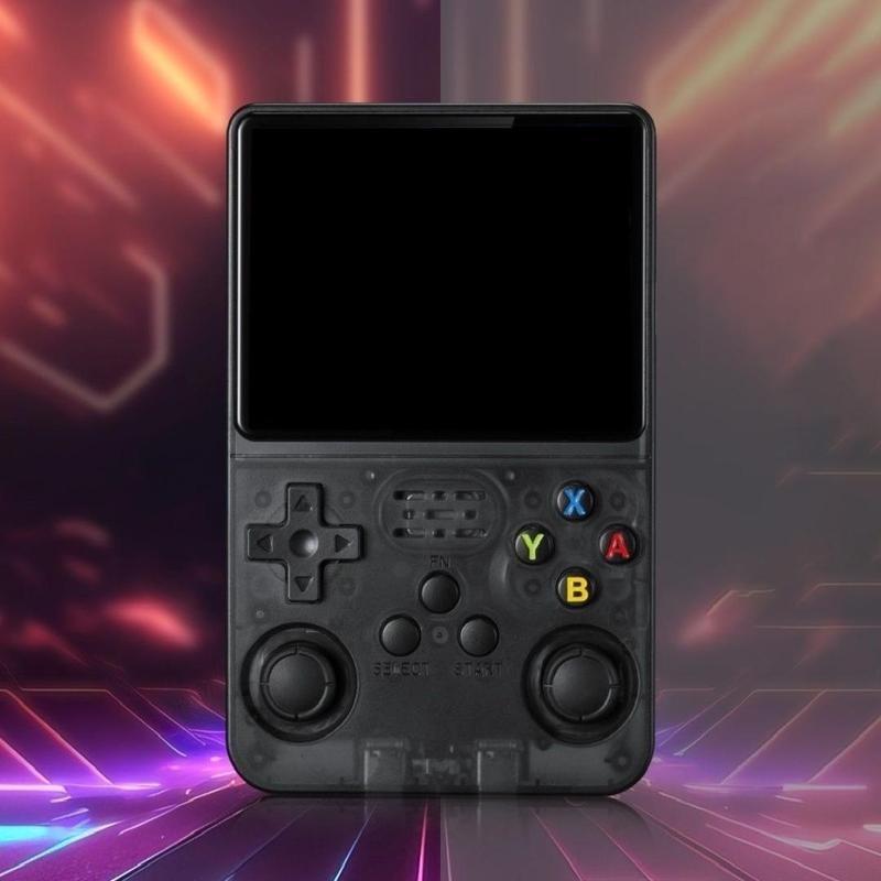 R36S Retro Video Handheld Game Console Linux System 3.5 in IPS Screen Built in 3000mAH Battery 32G+64G TF Card Preinstalled Gamess