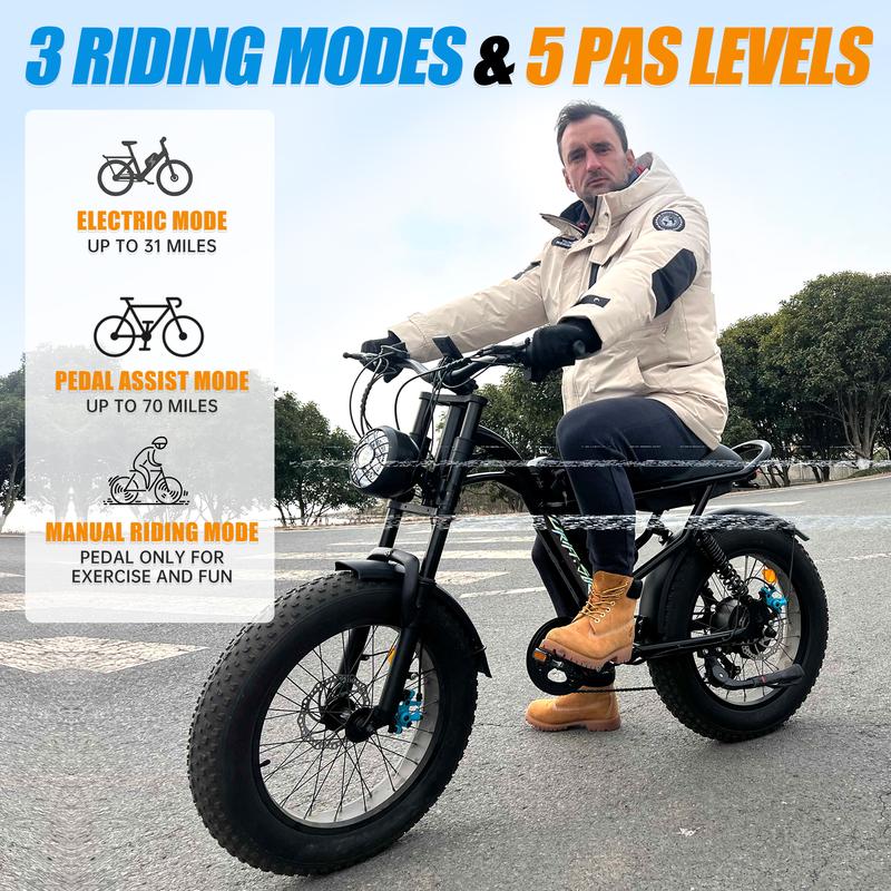 DRIFT.SLIDE 1500W Peak Power Electric Bike for Adults, 28 MPH 60 Miles Electric Moped Style Bike, 420.8 Ah UL 2849 Removable Ba8V ttery, 7 Speed 20