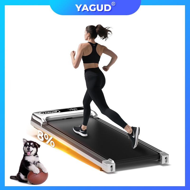 Yagud Walking Pad with Wheels,Remote Control, LED Display, Portable Under Desk Treadmill for Small Spaces, Home/Office Exercise Equipment Fitness Workout Calories