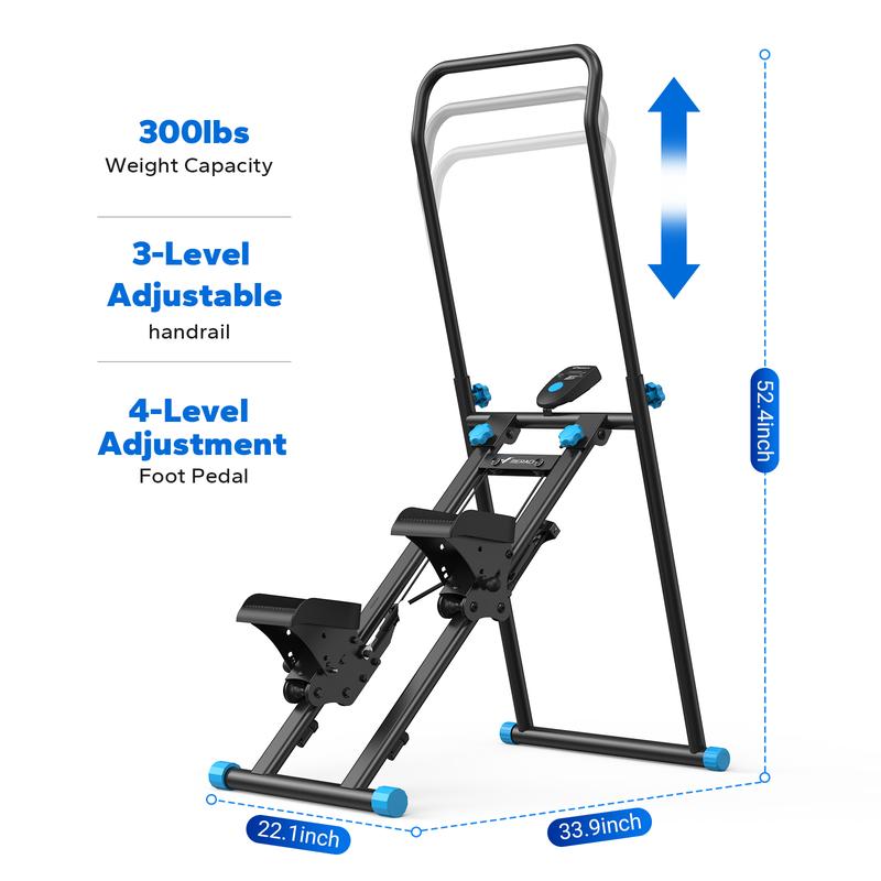 MERACH Stair Stepper with Handlebar for Full-Body Workout, 300LBS Capacity, Compact Cardio Climber Exercise Machine with Adjustable Pedals, Vertical Climber for Home Gym, dealsforyoudays