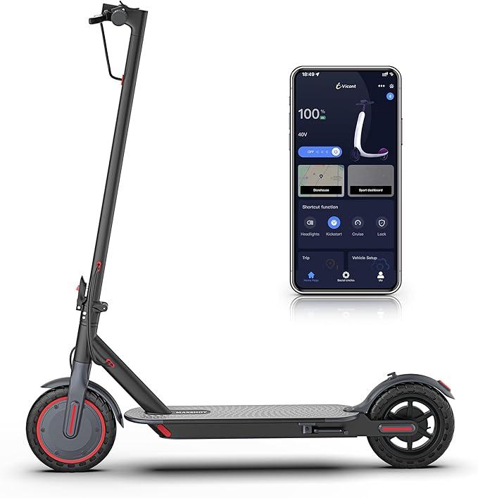 【ladped-VOLTVOGUE】 Electric Scooter – 16 MPH Max Speed, 8.5