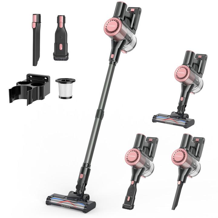 Homeika Cordless Vacuum Cleaner--H320, 28Kpa Powerful Suction, 380W Powerful Brushless Motor, 8-in-1 Lightweight Handheld Vacuum Cleaner, 50-Minute Runtime, Removable Battery, For Pet Hair and Carpets