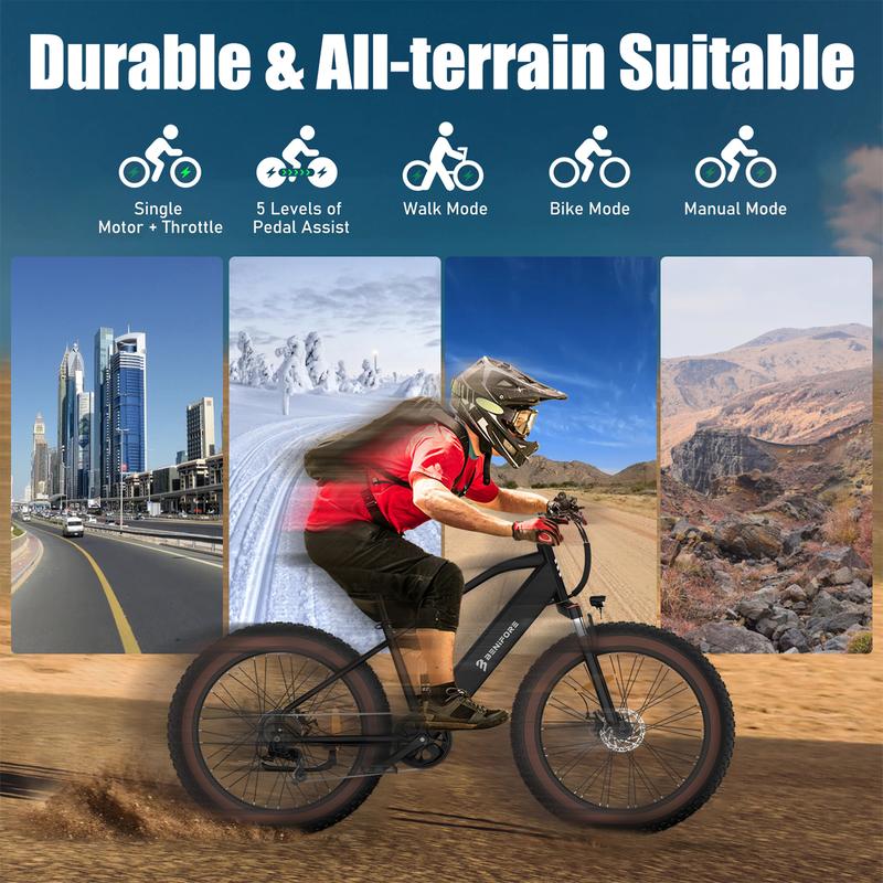 Luckeep C26 1400W Peak Power Electric Bike for Adults