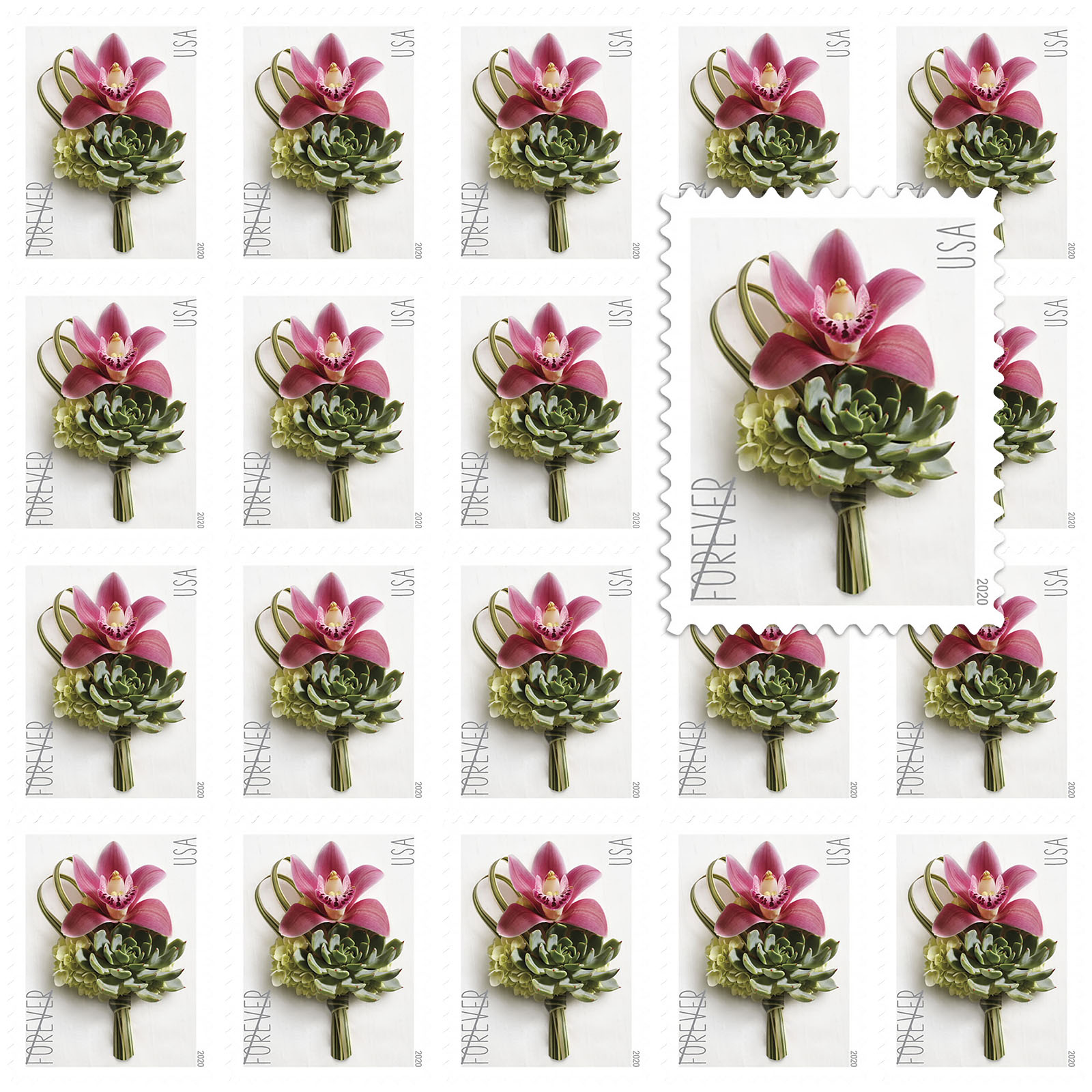 Buy Postage Stamps: USPS Contemporary Boutonniere Forever Stamps