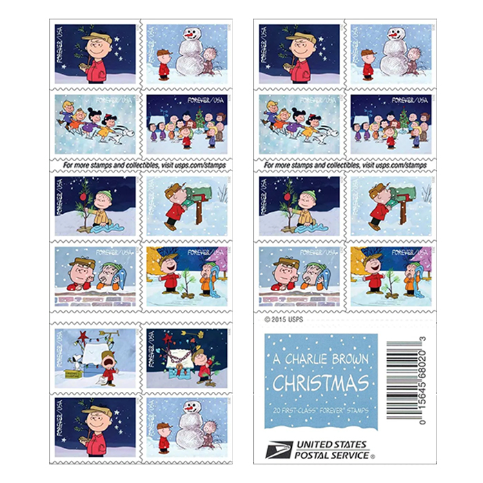 Charlie Brown Christmas Forever Stamp Store