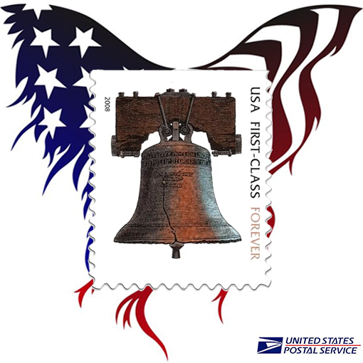 USPS Forever Stamps Liberty Bell 100 Stamps (5 Books of 20)