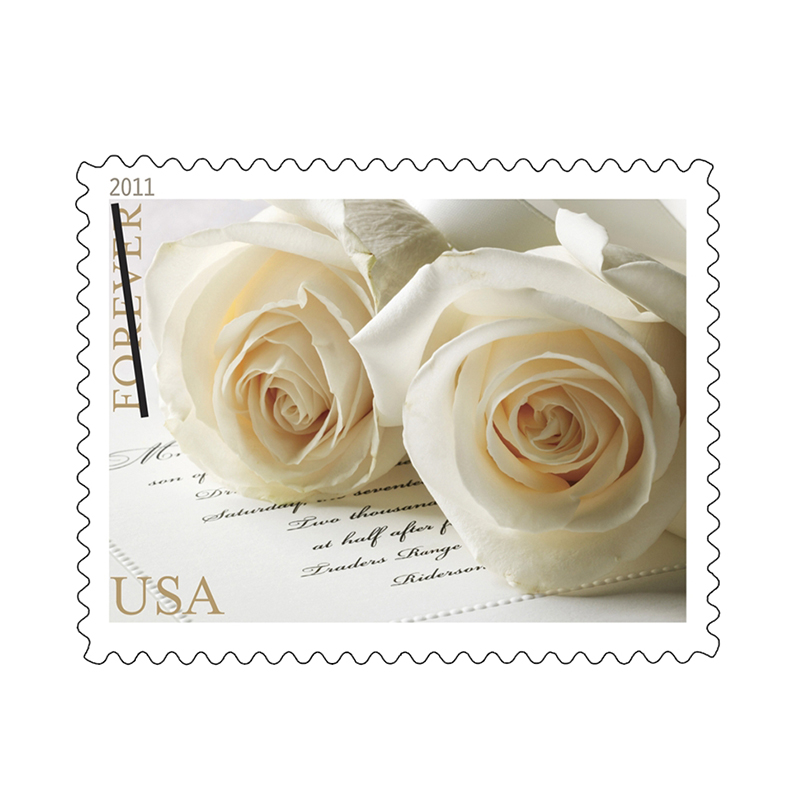 Wedding Roses Forever Stamps 2011 USPS POST SHOP