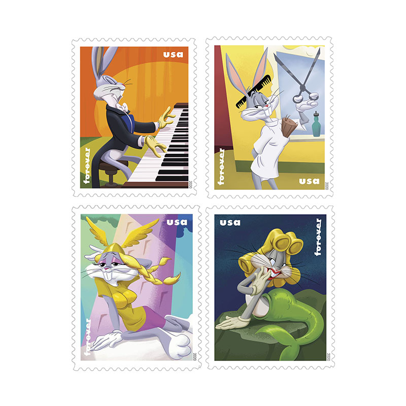 Bugs Bunny Forever Stamps 2020&Disney Villains Forever Stamps 2017 ...