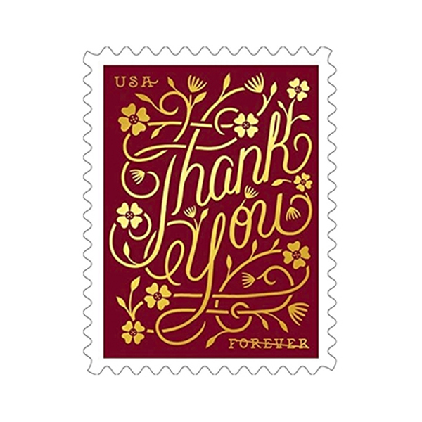 Forever Stamps - Thank You - Use as Postage or for Stamp Collector