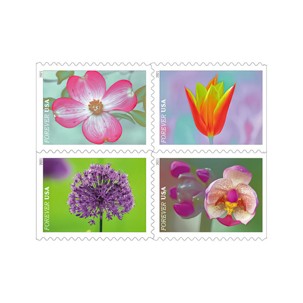 USPS Garden Beauty Forever Postage Stamps 5 Books of 20 US Postal First