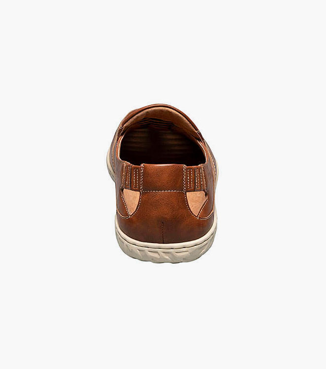 Ibiza Woven Vamp Moc Toe Slip On