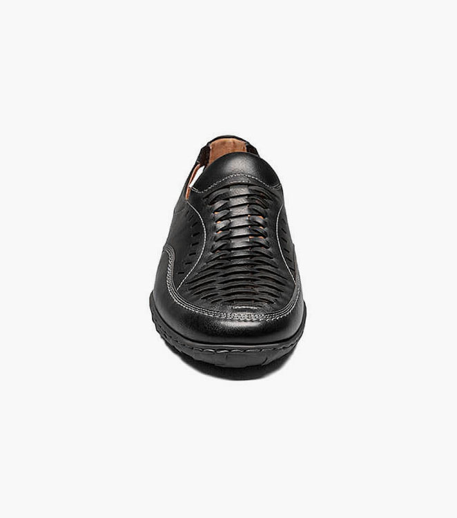 Ibiza Woven Vamp Moc Toe Slip On