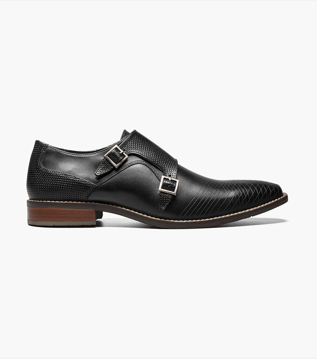 Jamar Plain Toe Laser Monk Strap