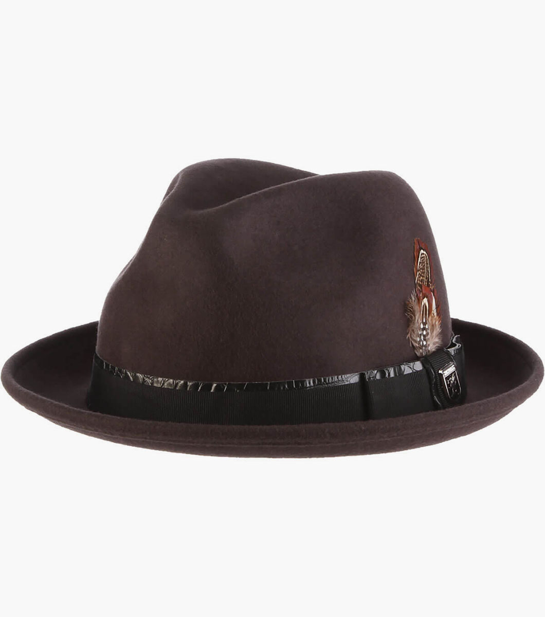 Westland Fedora Wool Felt Pinch Front Hat