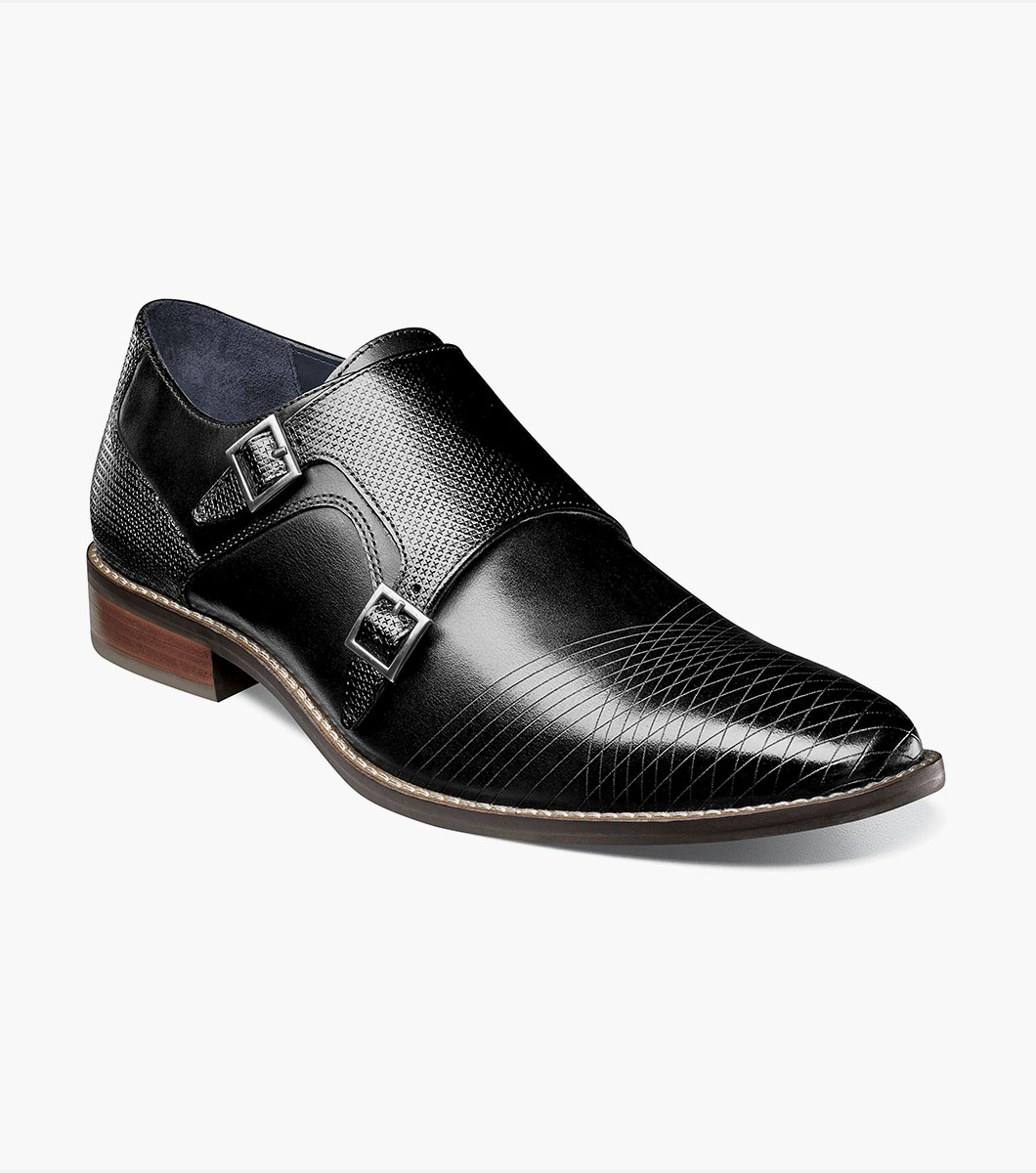 Jamar Plain Toe Laser Monk Strap