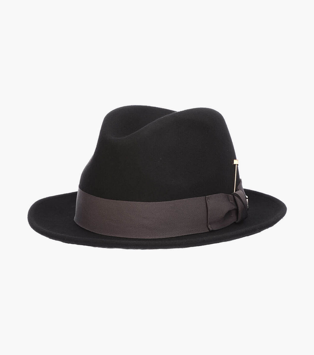 Highland Fedora Wool Felt Pinch Front Hat