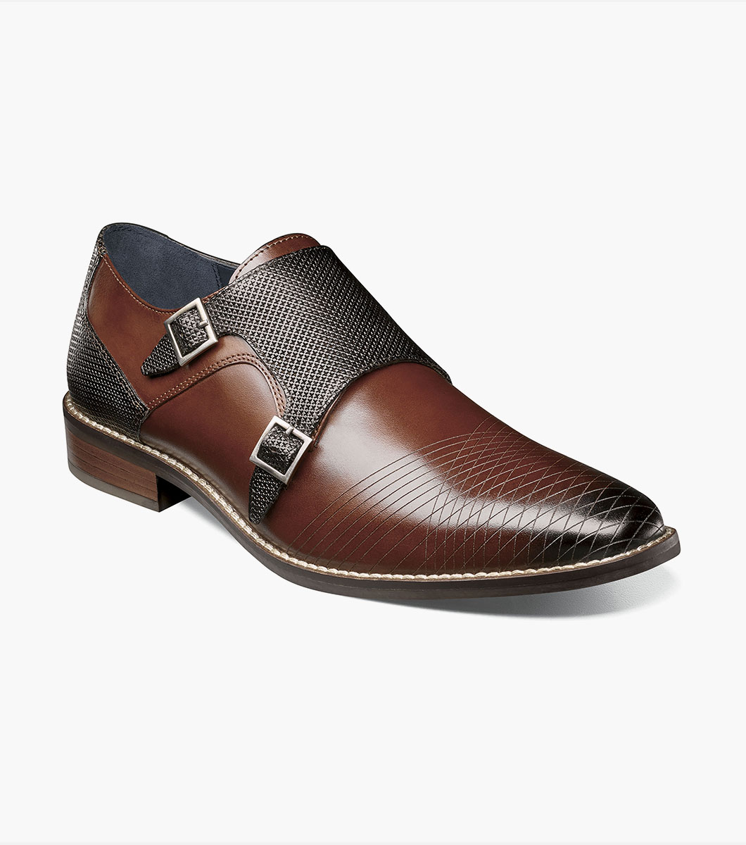 Jamar Plain Toe Laser Monk Strap