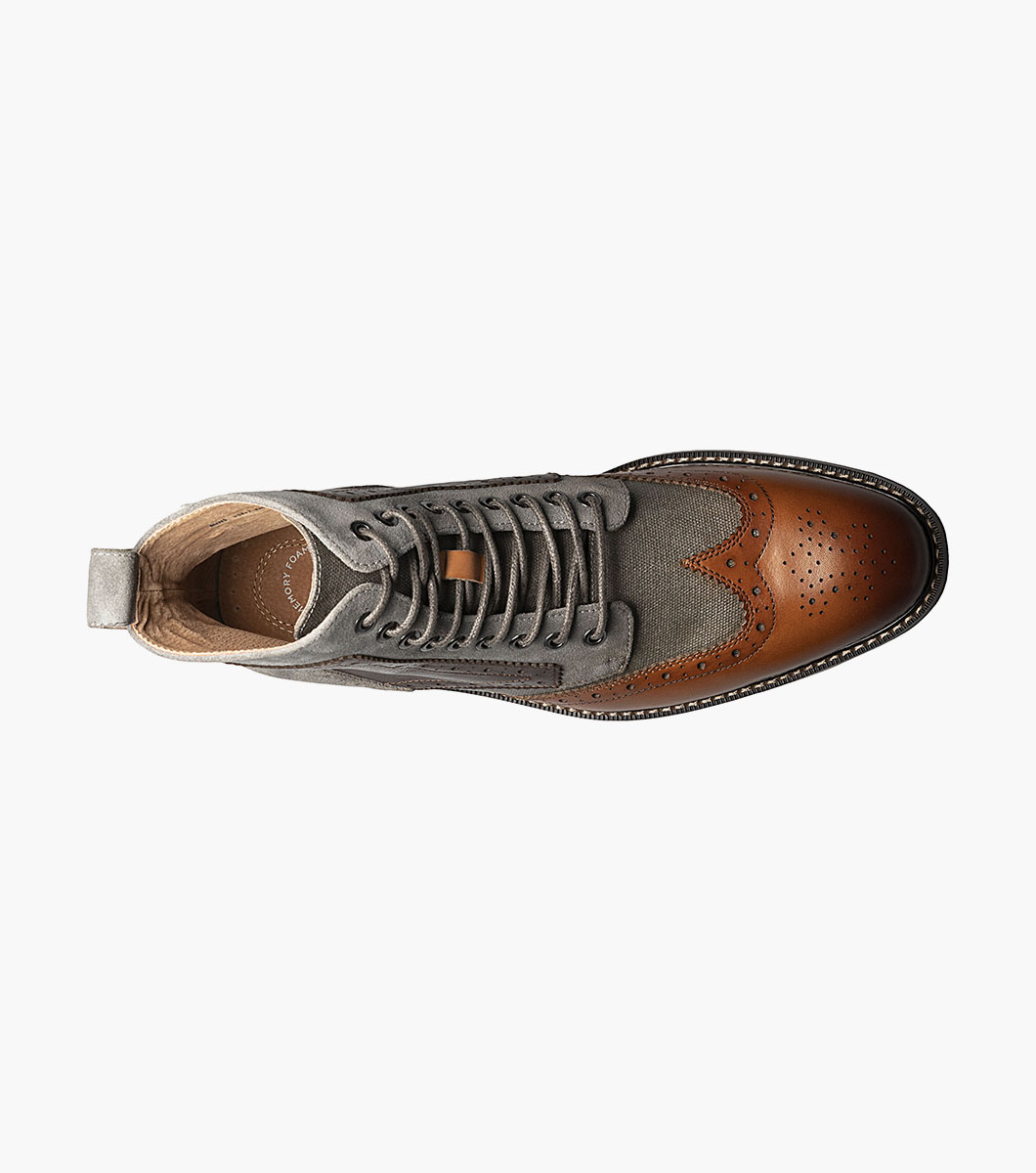 Finnegan Wingtip Lace Up Boot