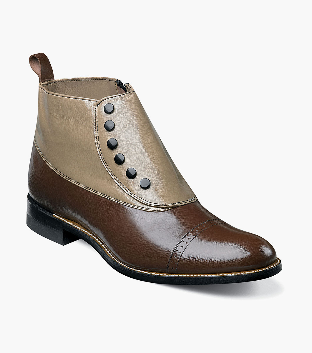 Madison Spectator Spat Cap Toe Boot