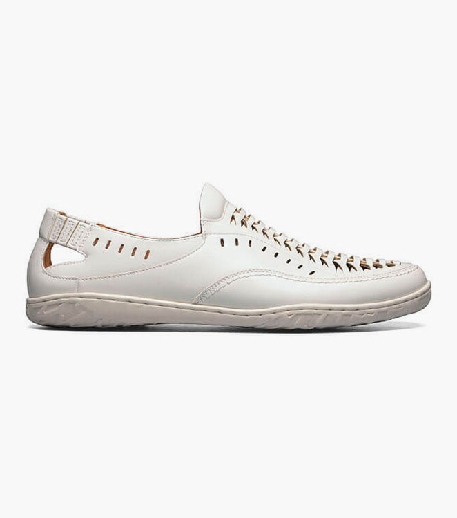 Ibiza Woven Vamp Moc Toe Slip On