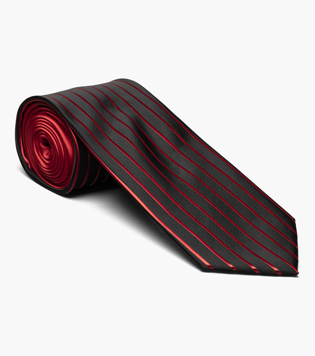 Formal Red Tie and Hanky Set