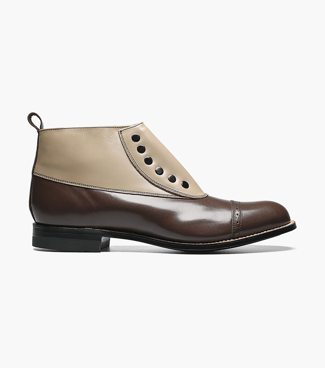Madison Spectator Spat Cap Toe Boot