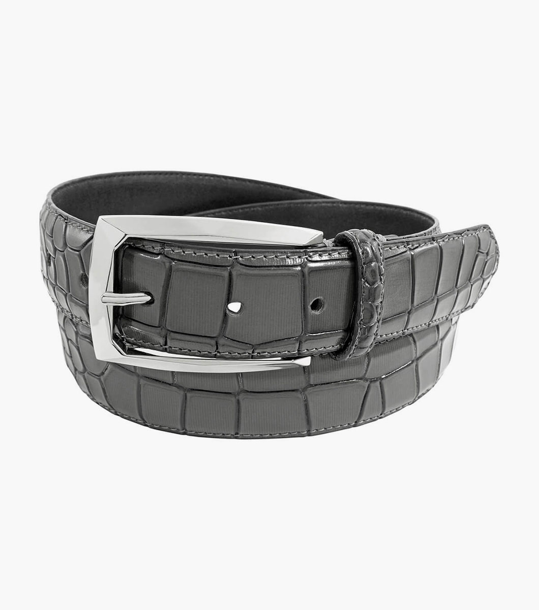 Ozzie Genuine Leather Croc Emboss Belt