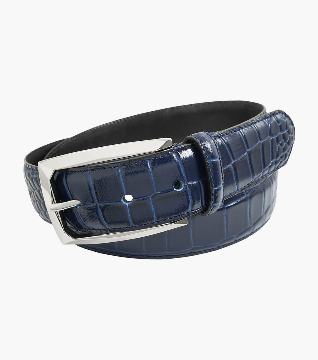 Ozzie Genuine Leather Croc Emboss Belt