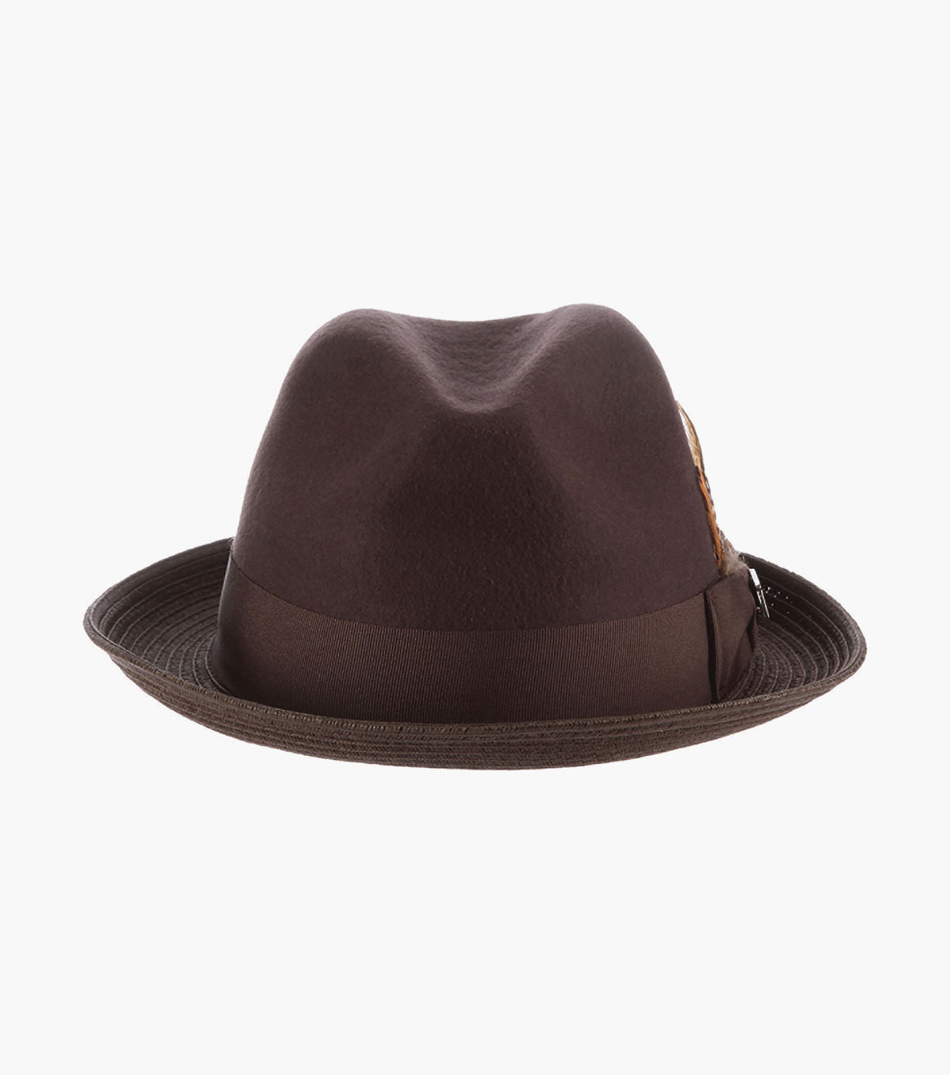 Fredon Wool Fedora Polyester Pinch Front Hat