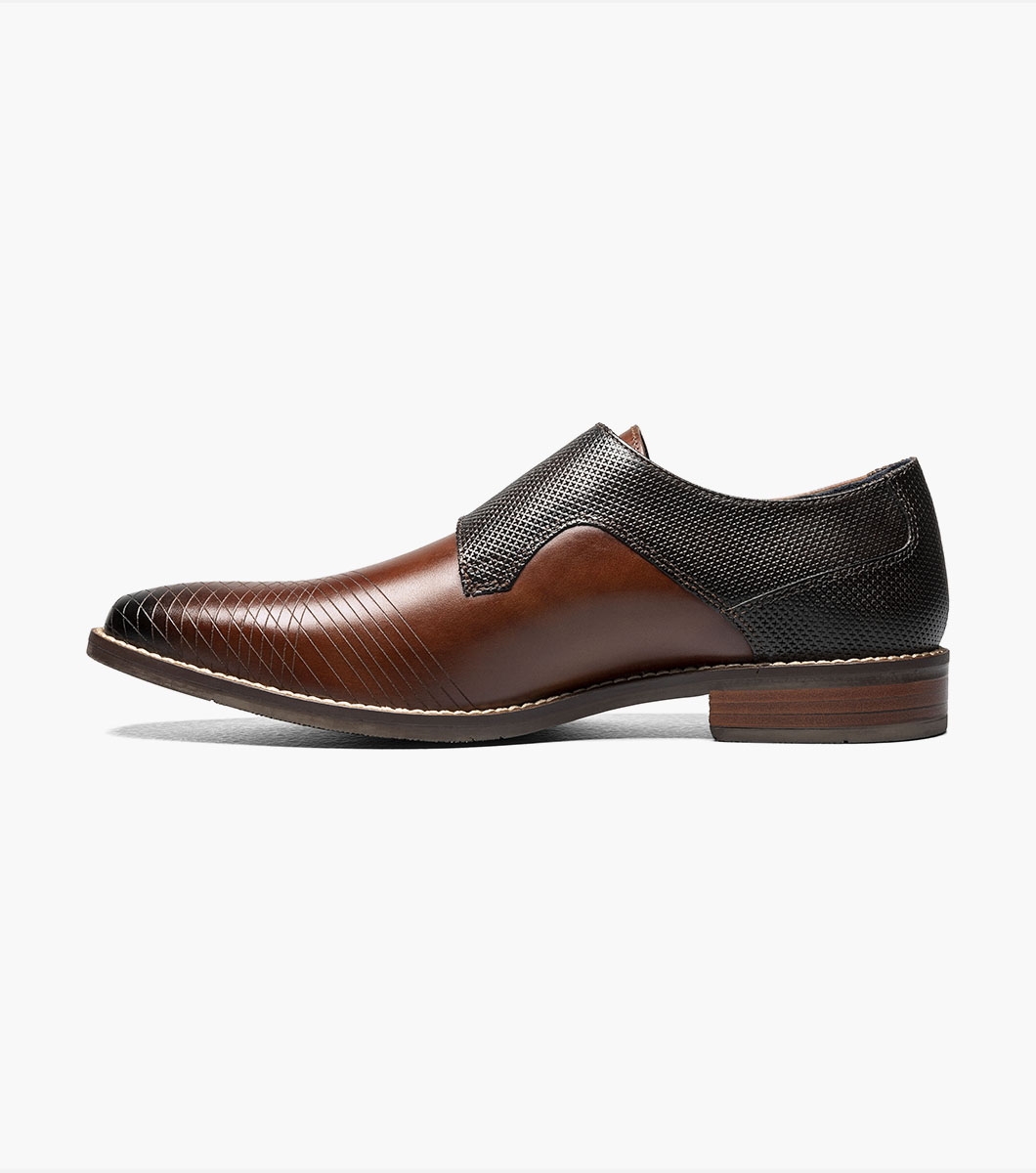Jamar Plain Toe Laser Monk Strap