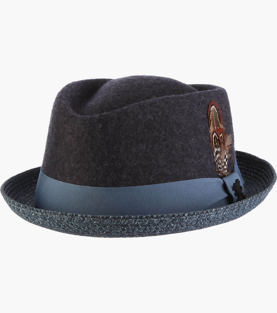Hillsdale Fedora Wool Felt Pinch Front Hat