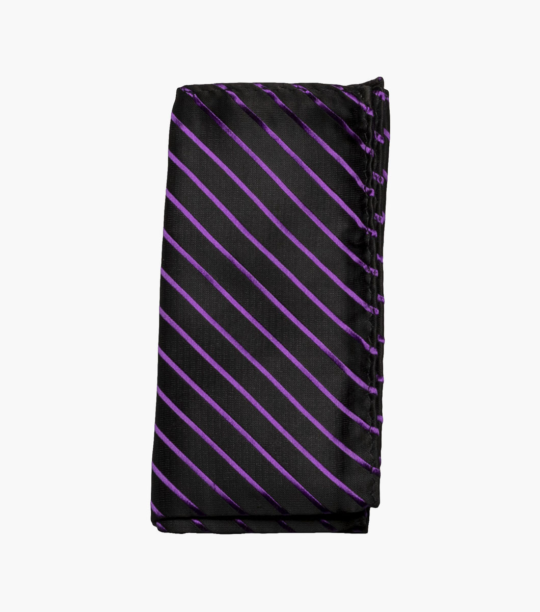 Formal Purple Tie and Hanky Set
