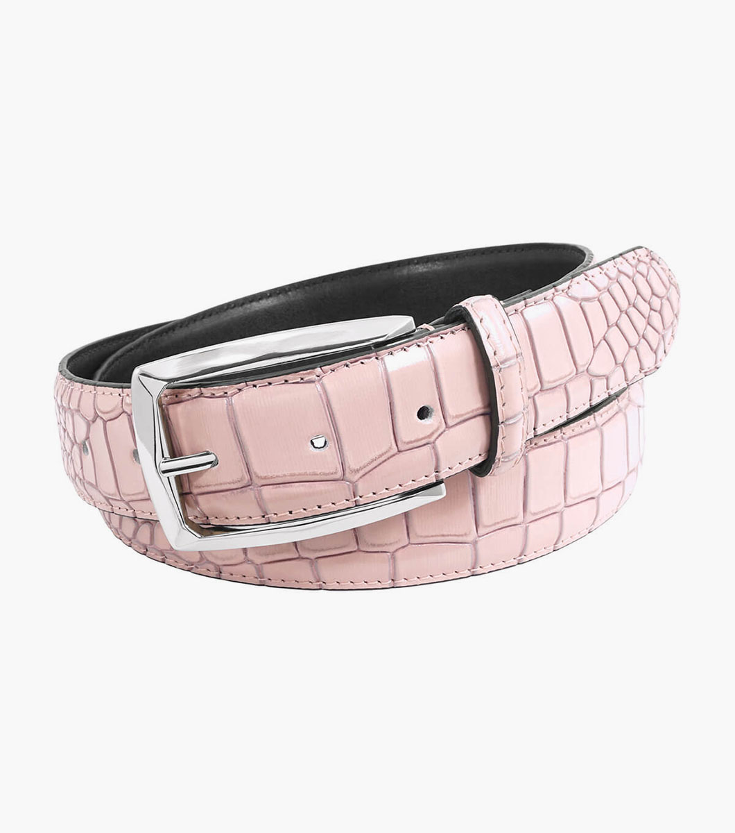 Ozzie Genuine Leather Croc Emboss Belt
